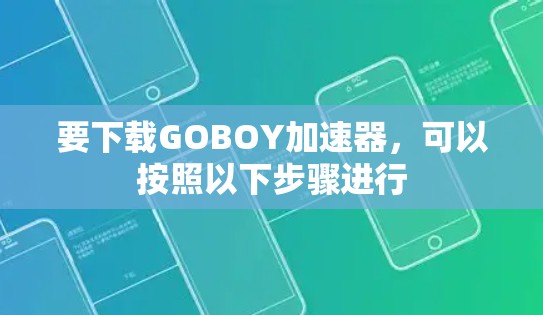 要下载GOBOY加速器,可以按照以下步骤进行