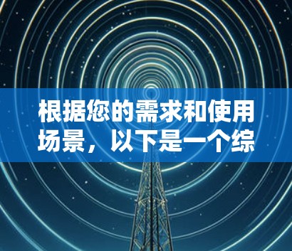 根据您的需求和使用场景，以下是一个综合考虑后的推荐